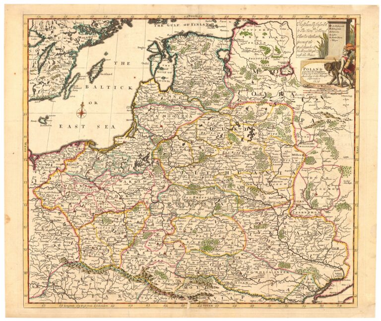 136.	POLAND ¦ and other the Countries ¦ belonging to that Crowne ¦ According to the Newest ¦ Observation ¦ 1719