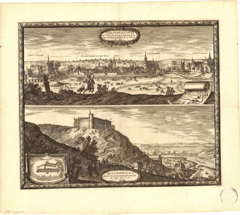 48.	Urbs PIOTRICOVIA a S. R. M. SVECIæ post duarum hora:rum obsid-ium occupata.d. 23. Martij A. 1657.